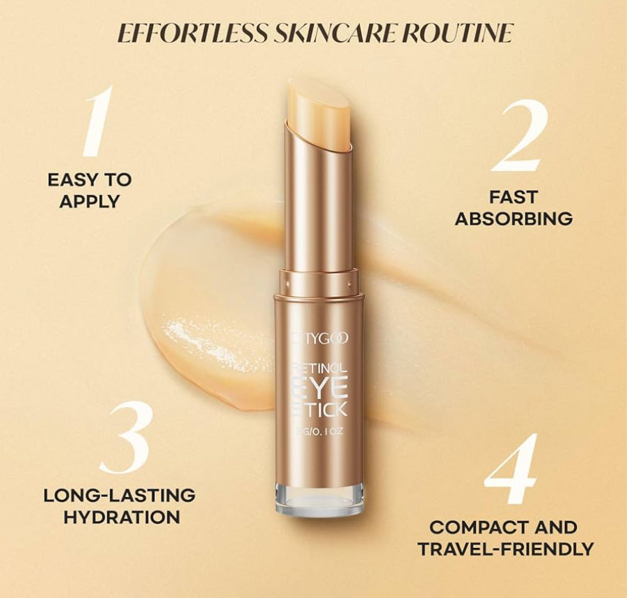 CITYGOO Retinol Eye Stick with Collagen & Hyaluronic Acid – Dark Circles, Puffiness, Fine Lines – 1pc